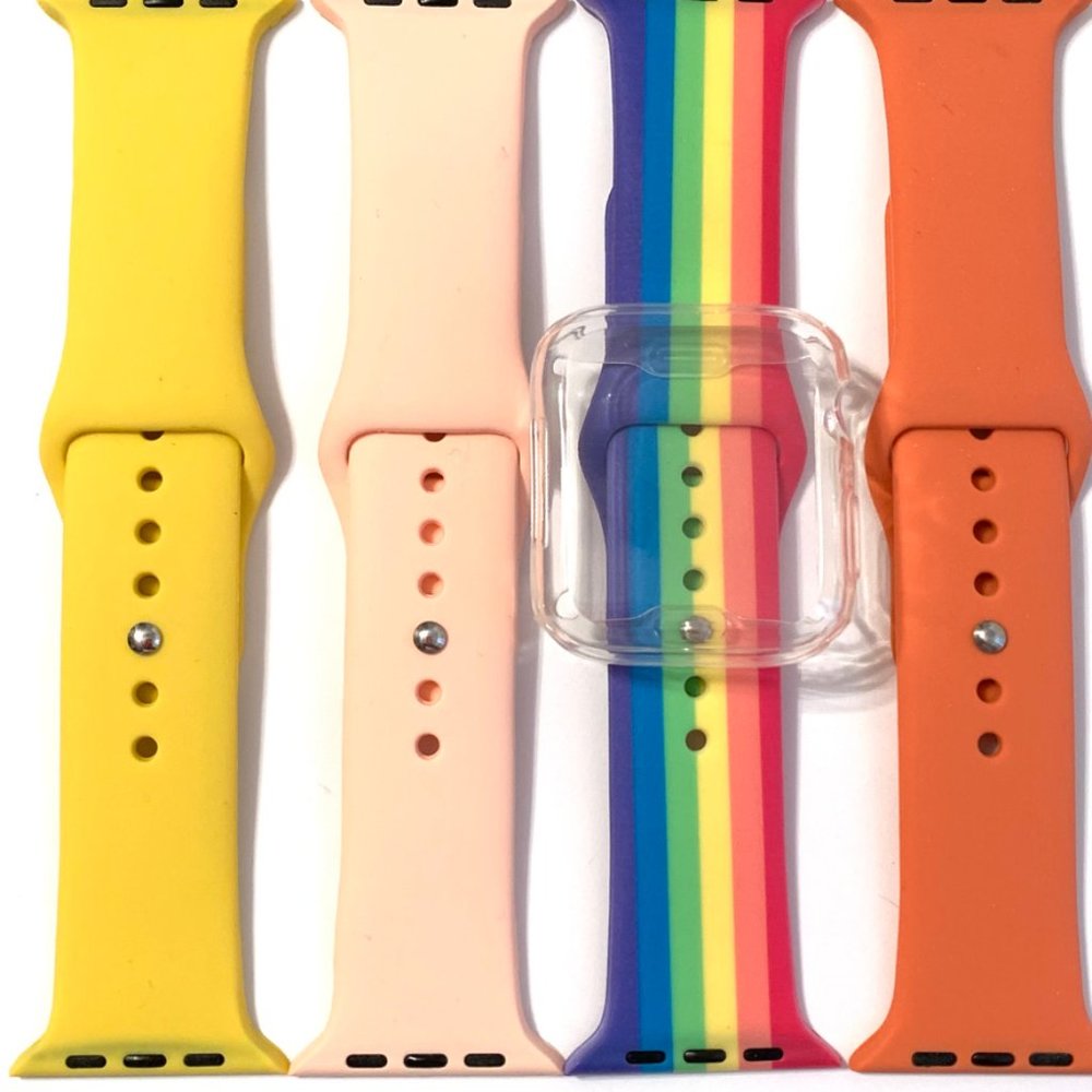 44mm 42mm 40mm 38mm Apple Watch Rainbow Band Case